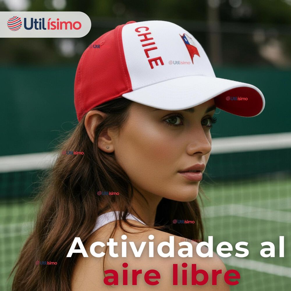 Gorro Jockey Talla Única Alta Calidad Poliéster Estampado Chileno image number 7.0