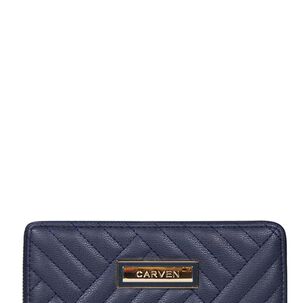 Billetera De Mujer Ava Azul Carven