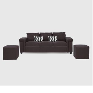 Sof&aacute; Mons Sicilia / 3 Cuerpos + 2 Pouf