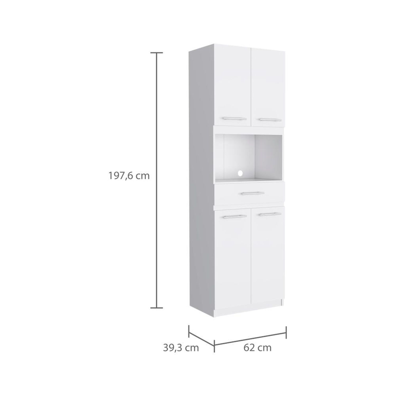 Mueble Microondas Tuhome Manchester / 4 Puertas / 1 Caj&oacute;n image number 1.0