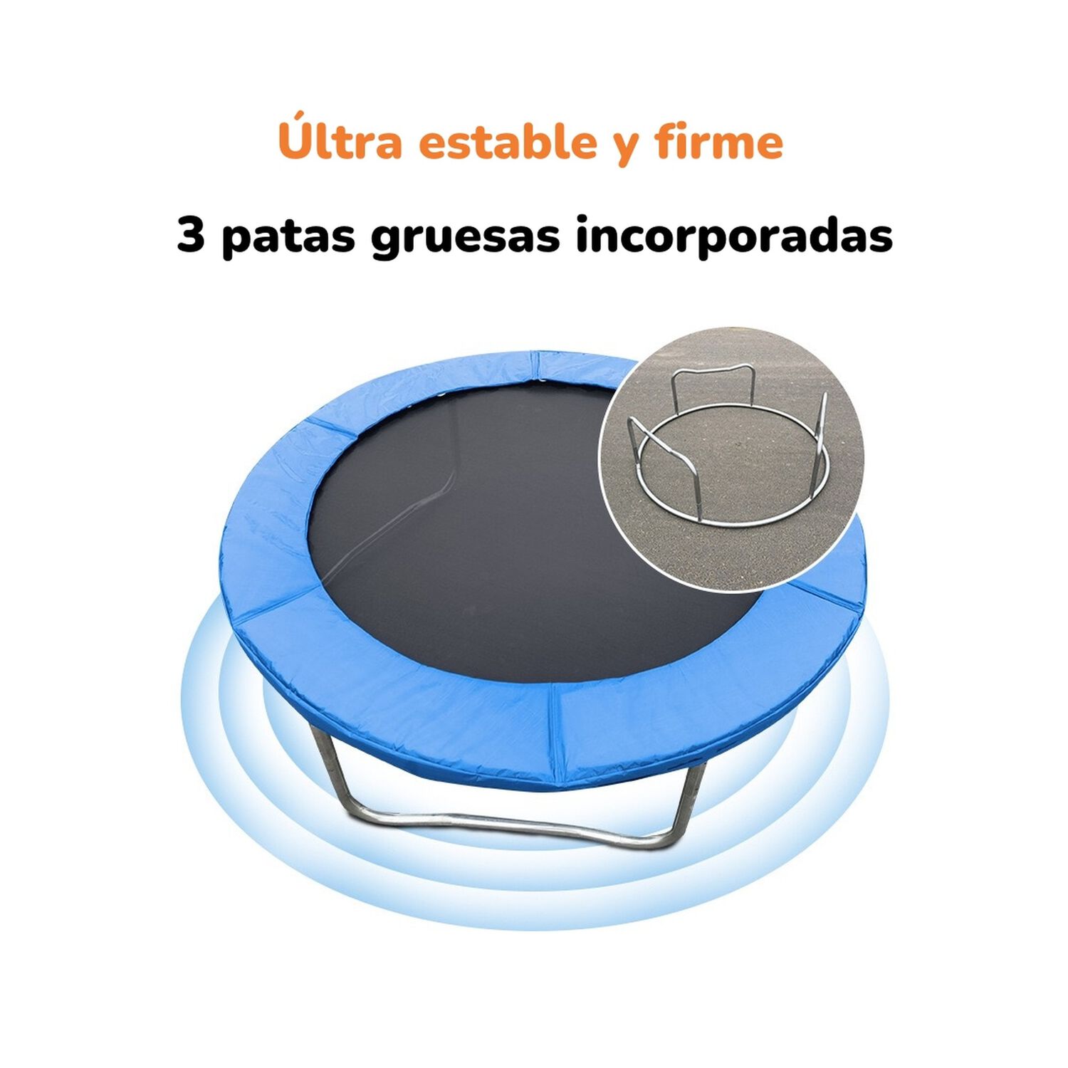 Cama El&aacute;stica Trampoline 183cm Con Escalera Valle Lubabycas image number 1.0