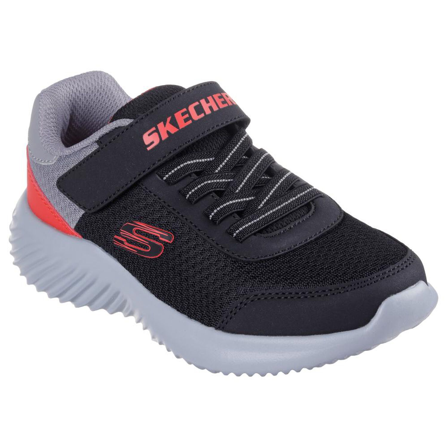 Zapatilla Infantil Ni&ntilde;o Skechers Bounder Negro/rojo image number 0.0