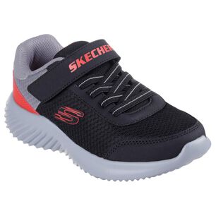 Zapatilla Infantil Ni&ntilde;o Skechers Bounder Negro/rojo