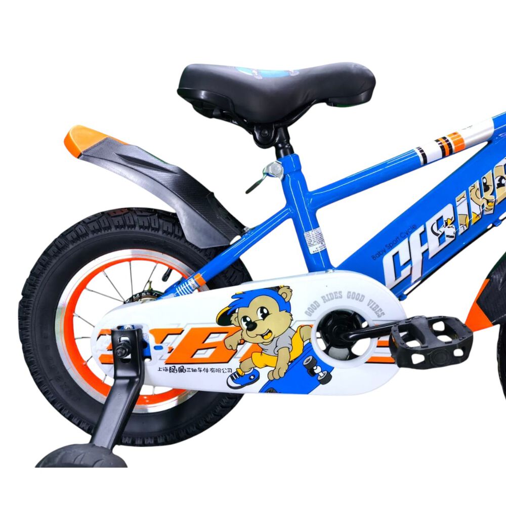 Bicicleta Aro 12 Infantil Cfbike Azul/naranjo image number 6.0