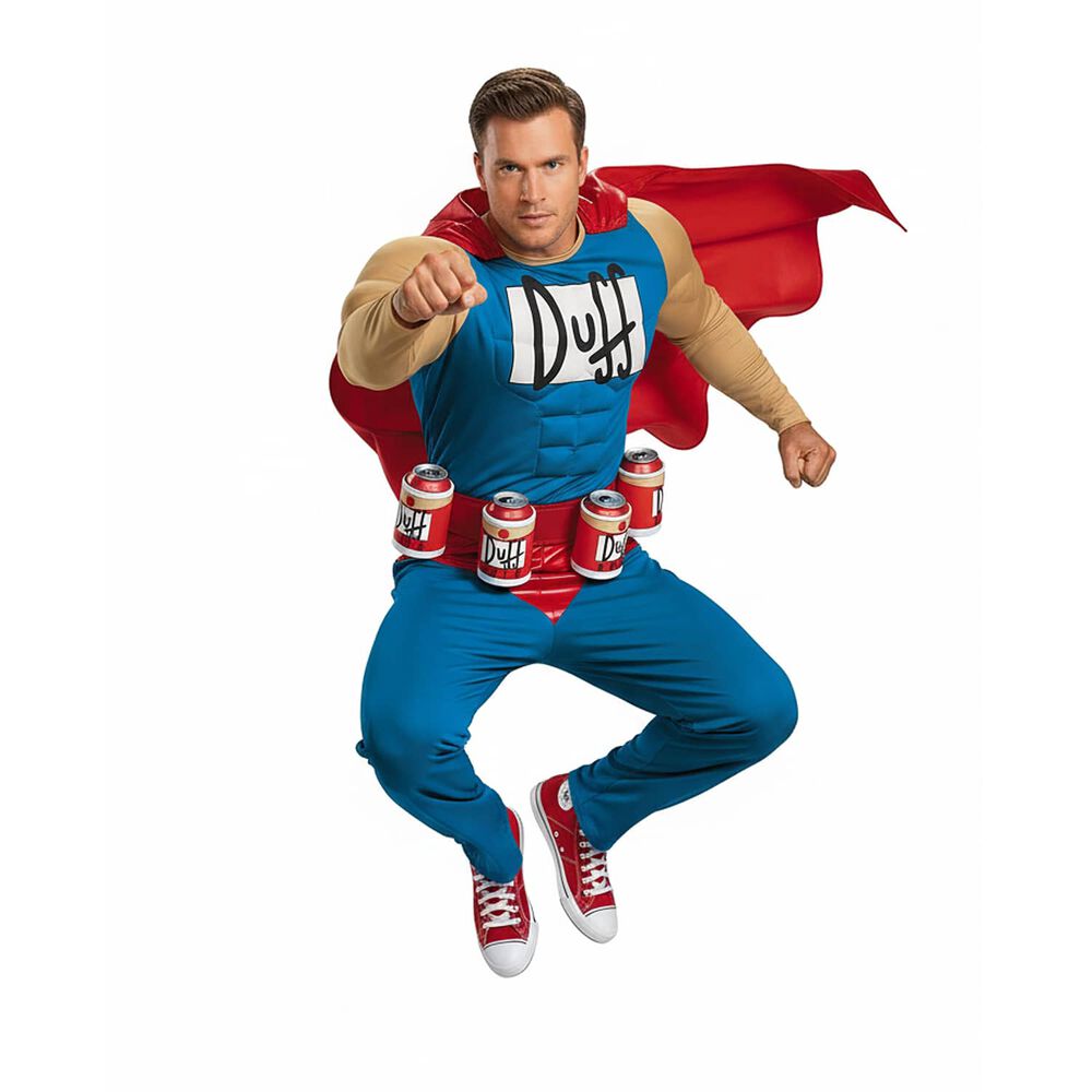 Disfraz Cosplay Duff Man Los Simpson Cerveza image number 1.0