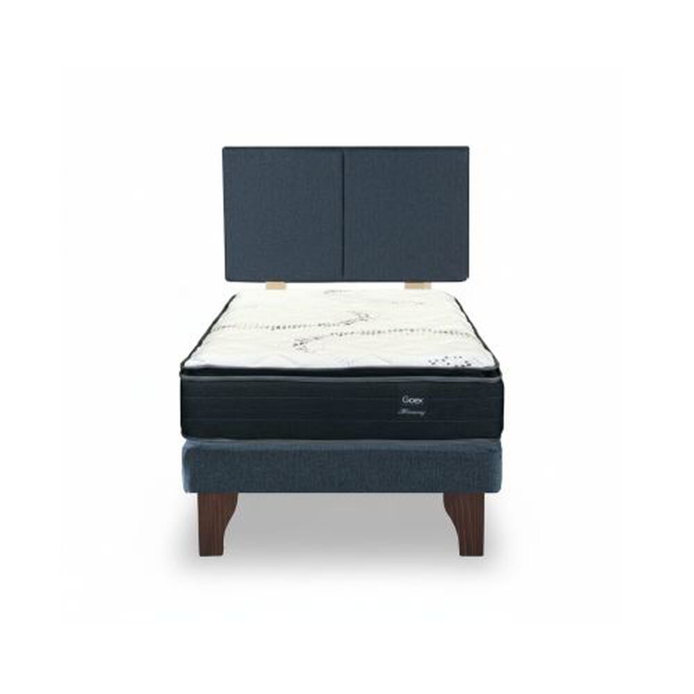 Cama Europea 1.5 Plaza 200 Plus Respaldo Everest image number 1.0