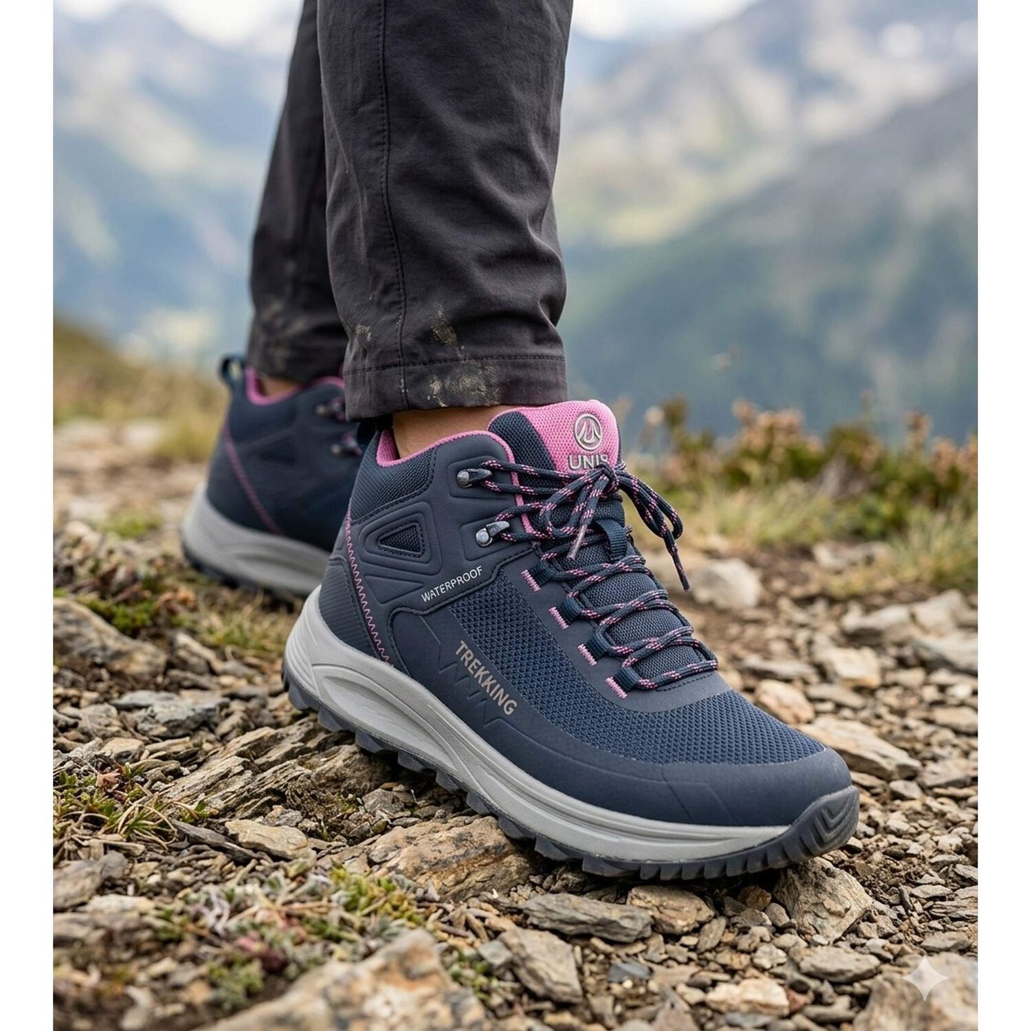 Botin Outdoor Waterproof Rosal Azul Alquimia image number 5.0