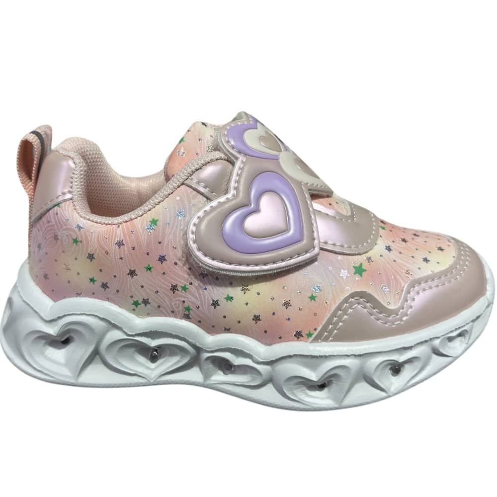 Zapatillas Brillantes Estrellas Para Ni&ntilde;as Con Luces image number 0.0