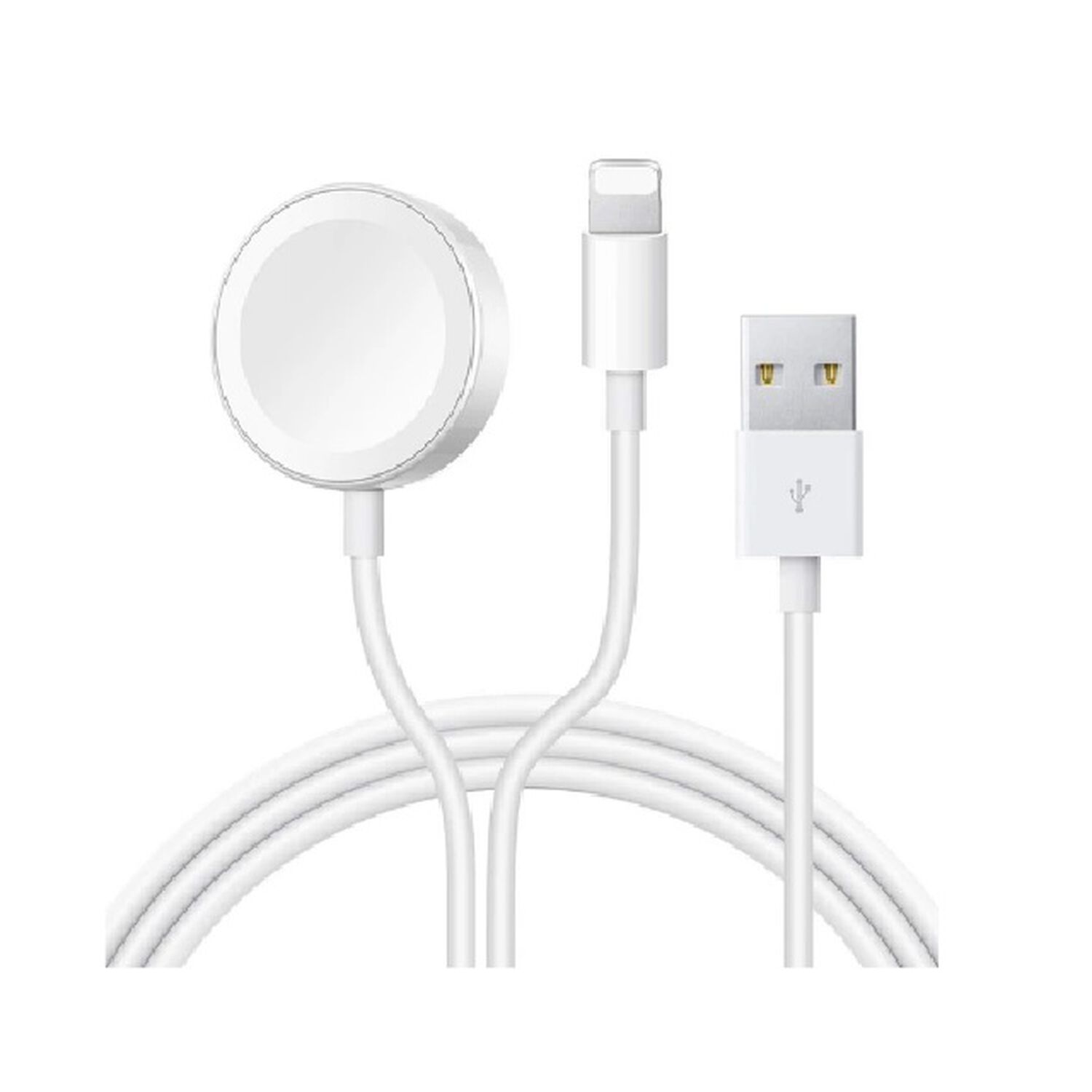 Cargador De Celular Inalambrico 2 En 1 Usb Magnetico Y Compatible Iphone Y Iwatch Carga Rapida 3a 30w Smartphone Android Para Iphone image number 0.0
