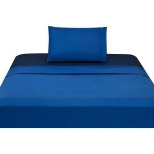 Juego De Sábanas Azhome Bicolor / 1.5 Plazas