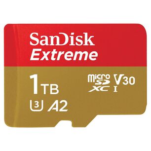 Tarjeta Microsd 1tb Sandisk Extreme Uhs-i U3 A2 Adaptador Sd