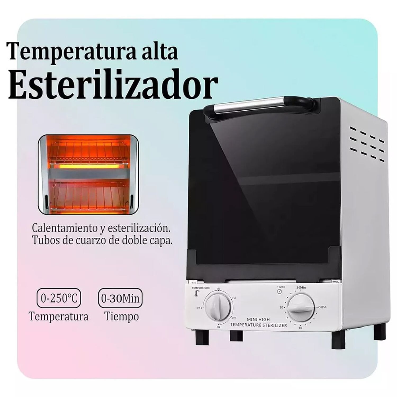 Esterilizador Alta Temperatura Para Herramientas De Spa 12l image number 4.0