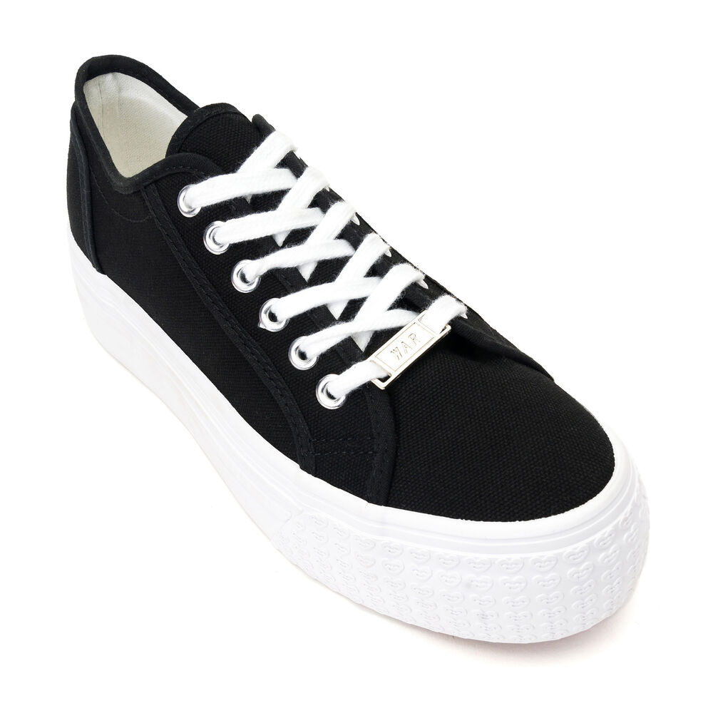 Zapatilla Mujer Negro War Chancleta image number 2.0