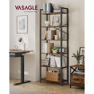 Biblioteca Industrial Vasagle Havanna Con Repisas Abiertas