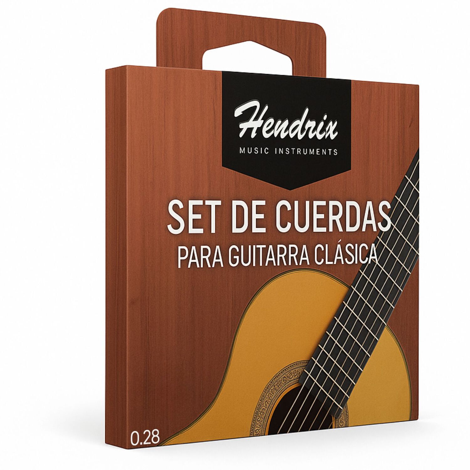 Cuerda De Guitarra Clasica Hendrix Nylon Cristal 0.28 Hx0037 image number 0.0