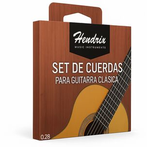 Cuerda De Guitarra Clasica Hendrix Nylon Cristal 0.28 Hx0037