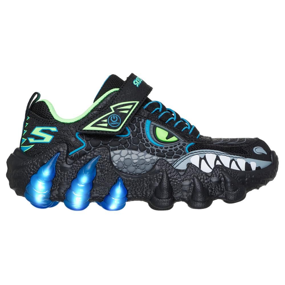 Zapatilla Infantil Niño Skechers Skech-o-saurus Lights 2.0 Bblm image number 3.0