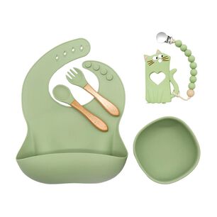 Set Alimentación Bebesit March Silicona Verde