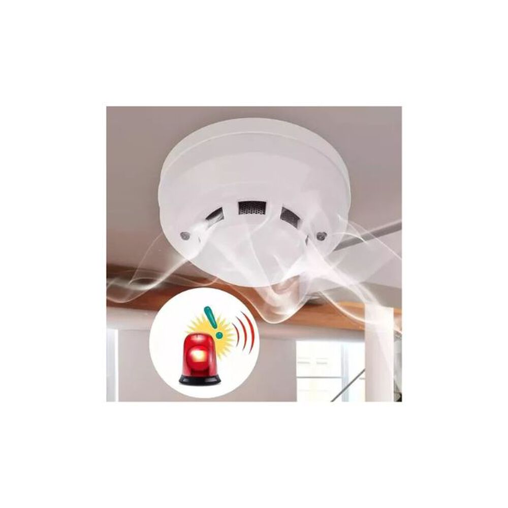 Pack 5 Unidades Detector De Humo Alarma Casa Sensor Contra Incendio Seguridad image number 5.0