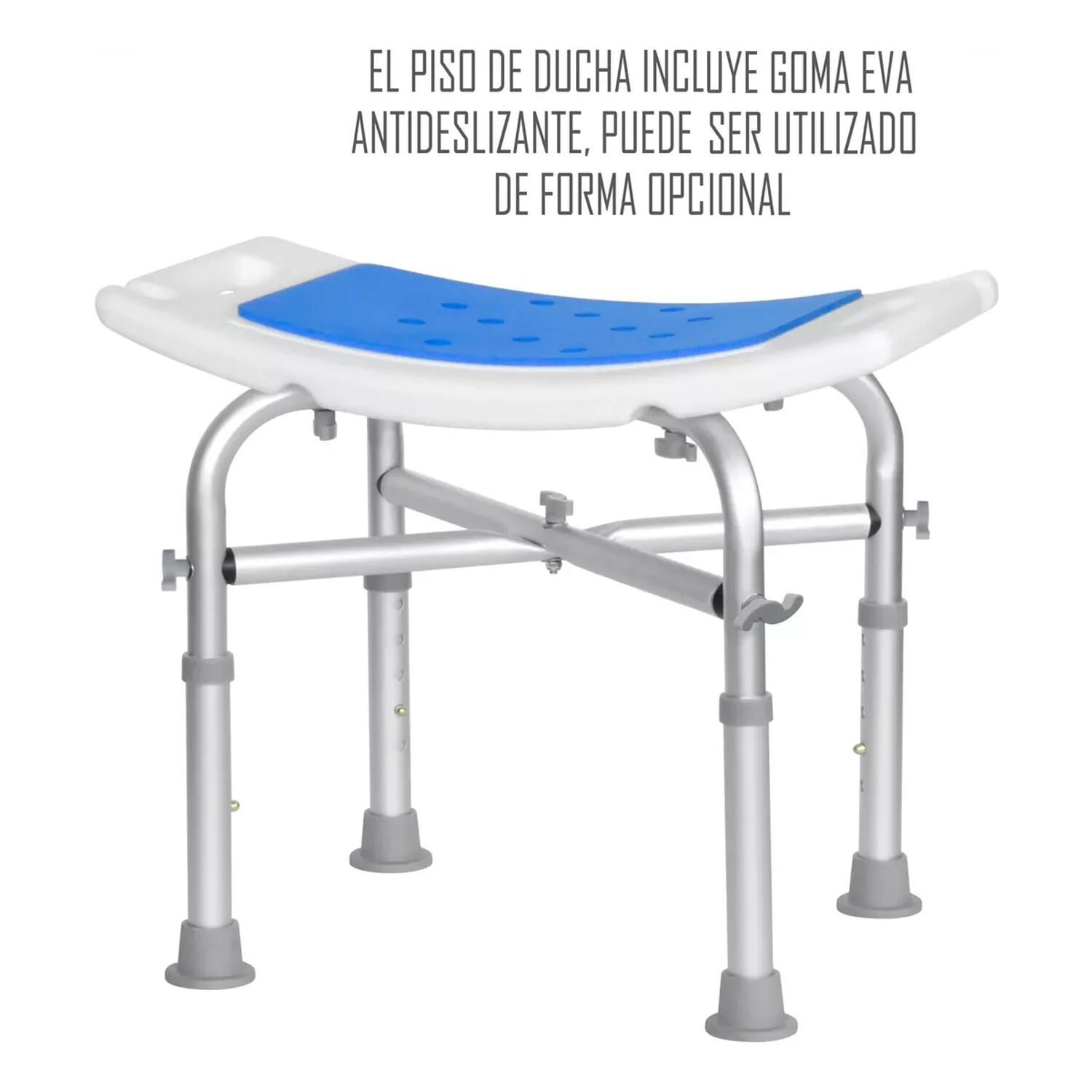Piso Silla De Ducha Bariatrico Aluminio Altura Ajustable image number 3.0