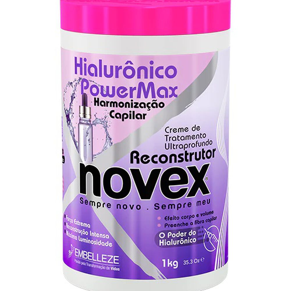 Crema Tratamiento Hialuronico Power Max 1kg Novex image number 0.0