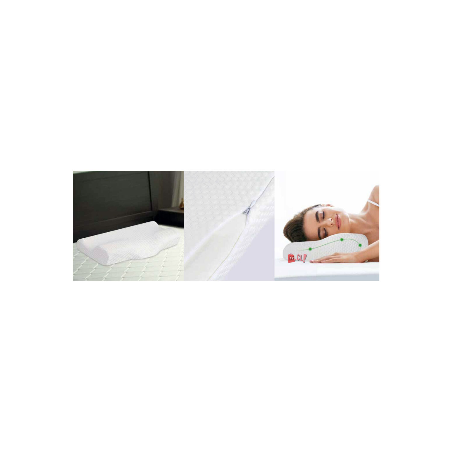 Almohada Viscoel&aacute;stica Cervical Terap&eacute;utica 62cms - Ps image number 1.0