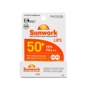 Protector Solar Para Labios Sunwork Lips 50 Fps 5g