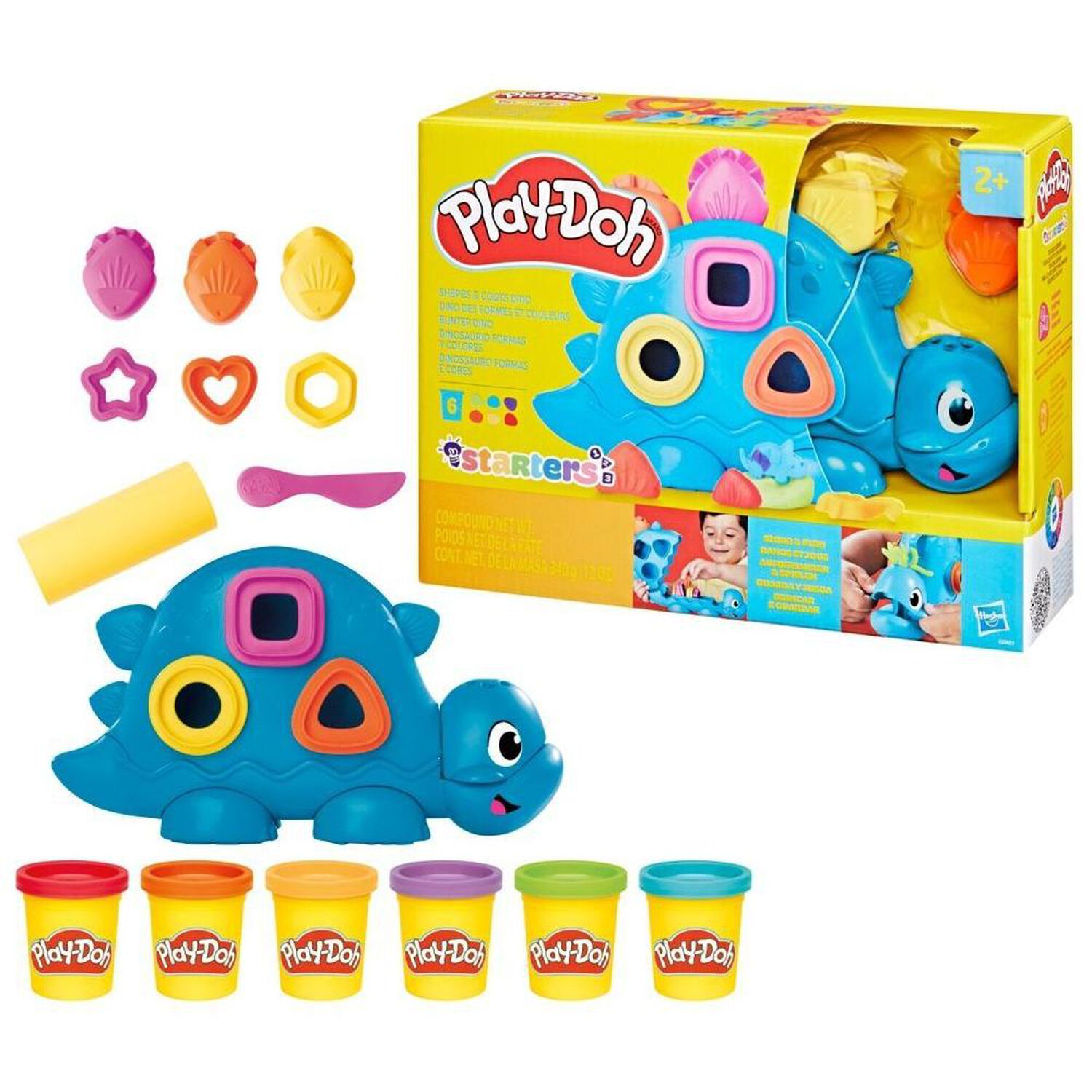 Set De Masa Moldeable Play Doh Starters Dinosaurio Forma Y Colores image number 2.0
