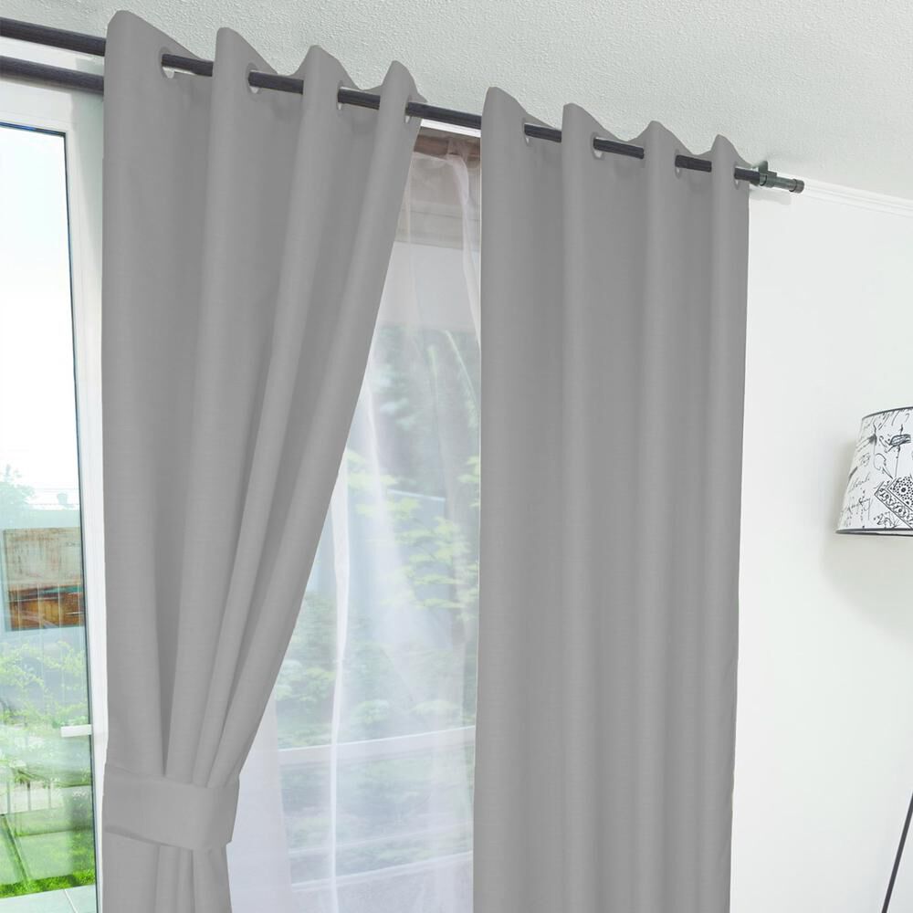 Set De Cortinas Doral Rustico Argolla image number 0.0