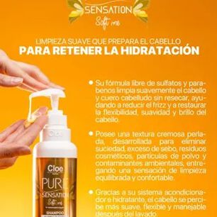 Shampoo Pure Sensation Soft Me Cloe 400ml