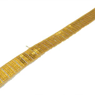 Cinta Navideña Lentejuelas Doradas 2,2cm Ancho Pieza De 9mts