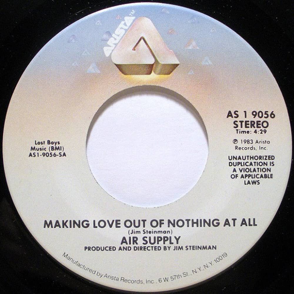 Air Supply - Making Love Out Of Nothing At All | 7" Single Vinilo Usado image number 2.0