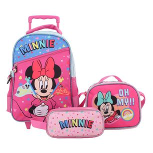 Set Promo Bts Con Ruedas 3 Piezas Minnie