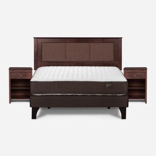 Cama Europea Rosen Ergo T / 2 Plazas / Base Normal + Set De Maderas Rachel