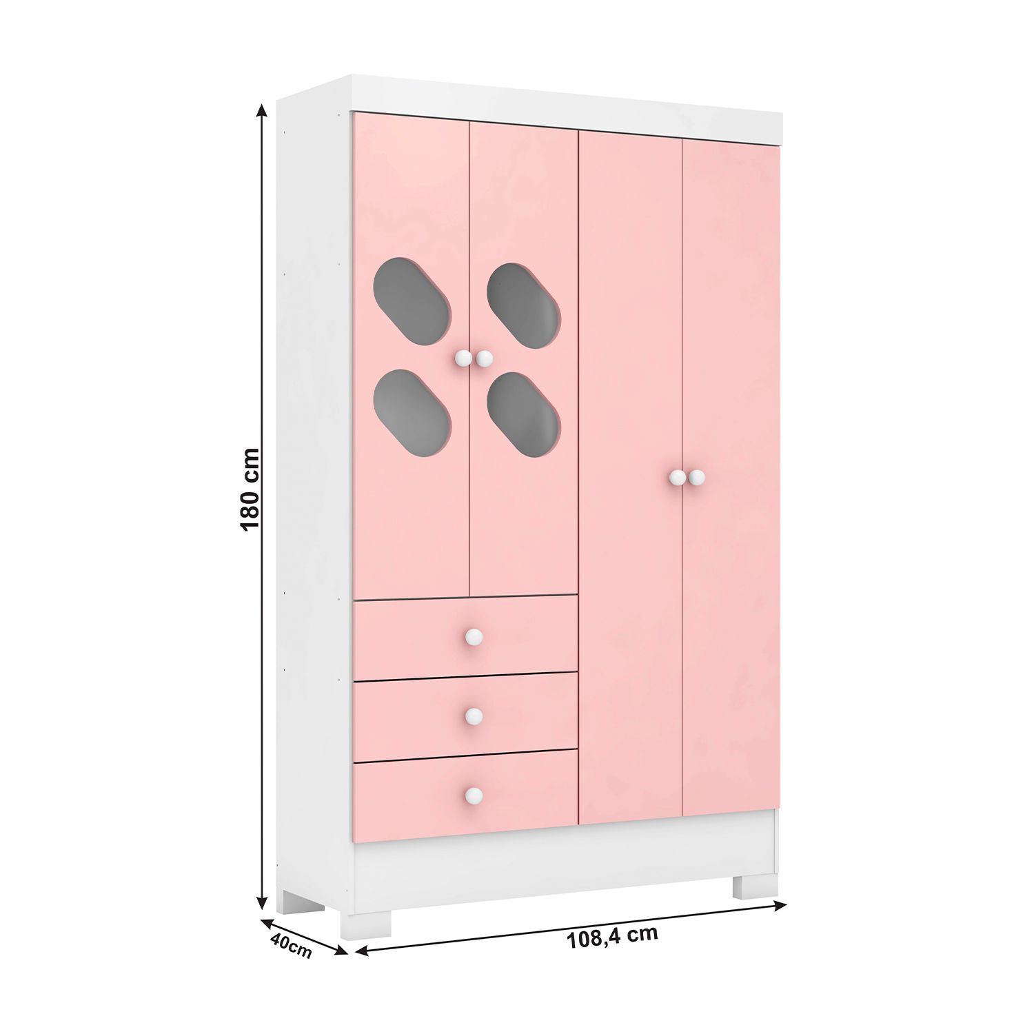 Cl&oacute;set Di Poretti Design Ciranda / 4 Puertas / 3 Cajones image number 2.0