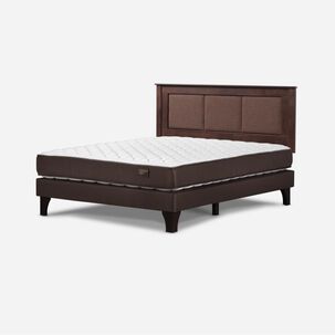 Cama Europea Rosen Ergo T / 2 Plazas / Base Normal + Respaldo Rachel