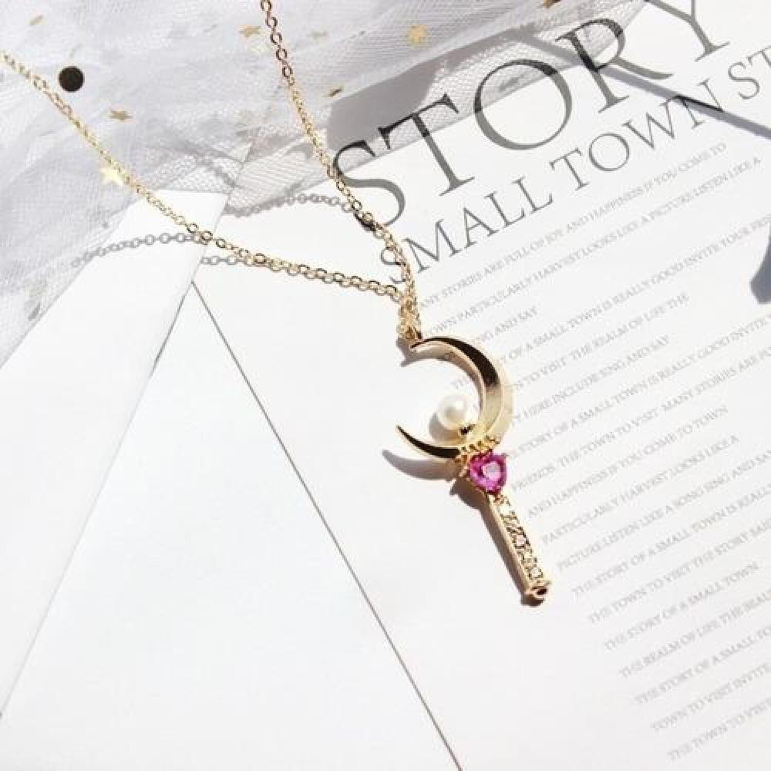 Collar Sailor Moon Cetro Lunar (moon Stick) image number 1.0