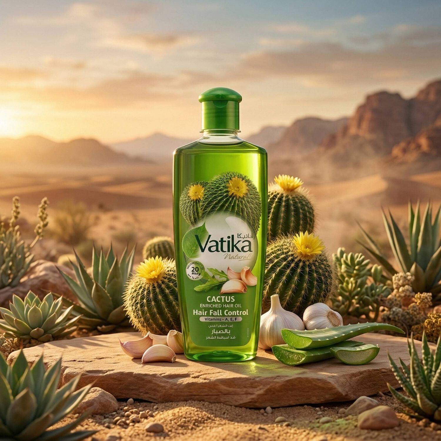 Vatika Aceite Capilar Cactus 300 Ml image number 1.0