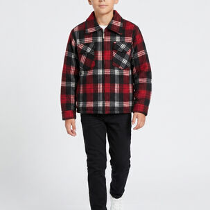Camisa Ni&ntilde;o Polar Cuadros Tipo Le Ador Invierno