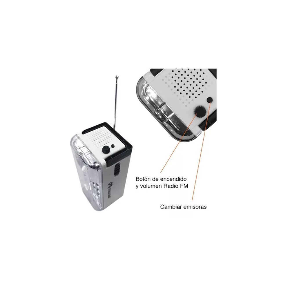 Lámpara Macrotel Recargable 24 Leds 6w Ms-6750 image number 1.0