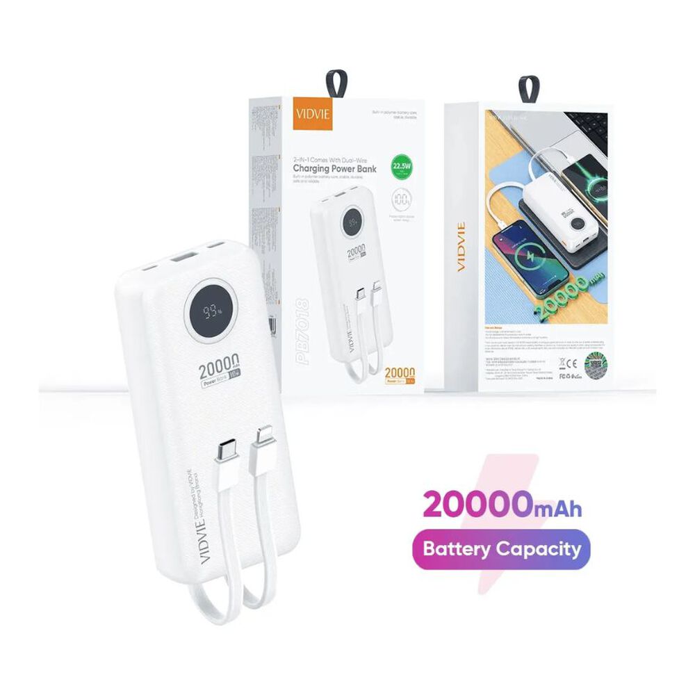 Power Bank 2 En1 Con Cables 20000 Mah image number 1.0