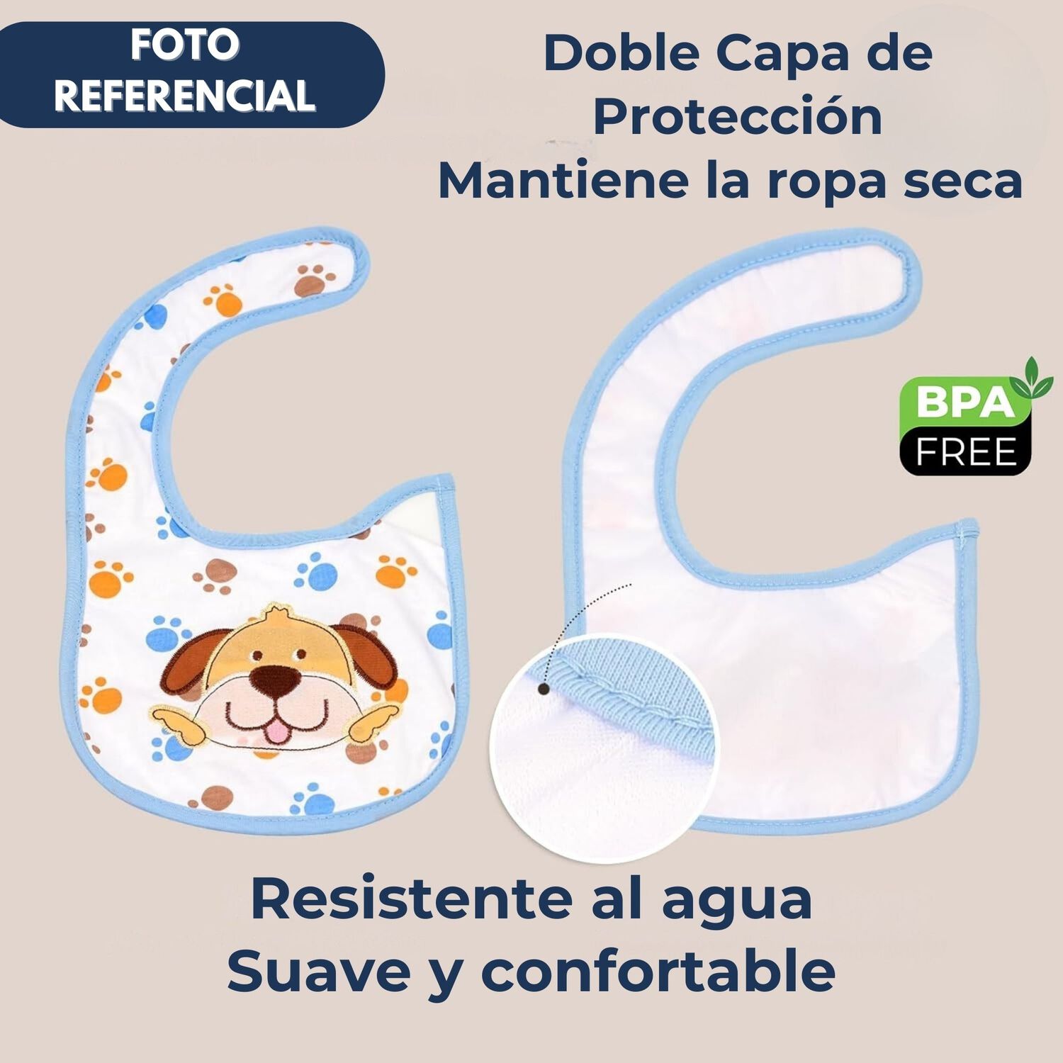 Superpack 9 Baberos Impermeables Para Beb&eacute;s Jump Kids Ni&ntilde;a image number 5.0