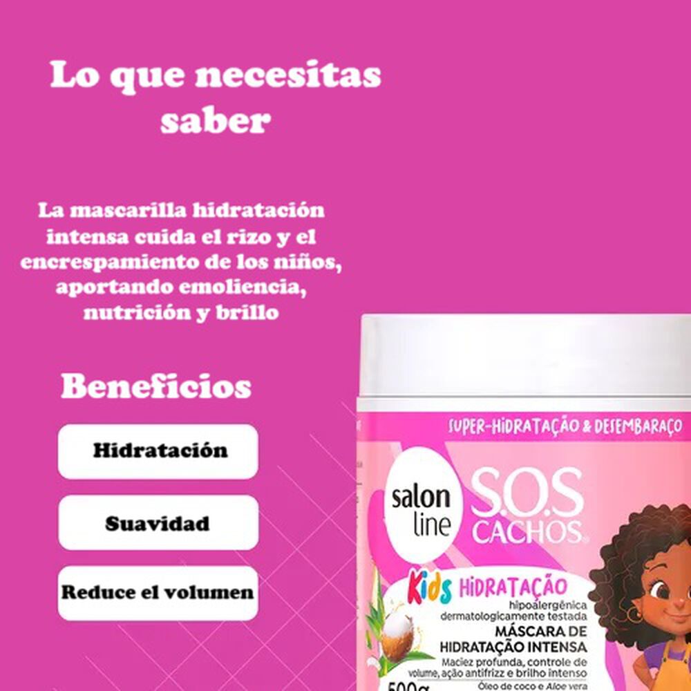 Sos Cachos Mascara Kids 500 G Salon Line image number 3.0