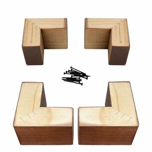 Kit 4 Patas Tipo L - Altura 4.5 Cm (chocolate)