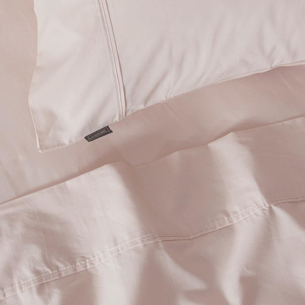 Sabana 180 Hilos Lisas 2 Plaza Rosado image number 1.0