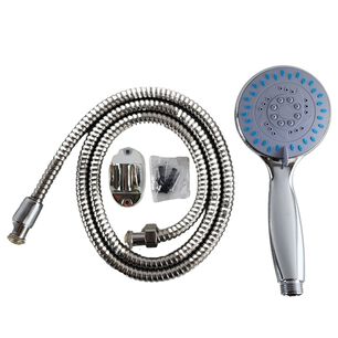 Kit Ducha Tel&eacute;fono 2 Flujos Manguera 150cm Cromado Con Base
