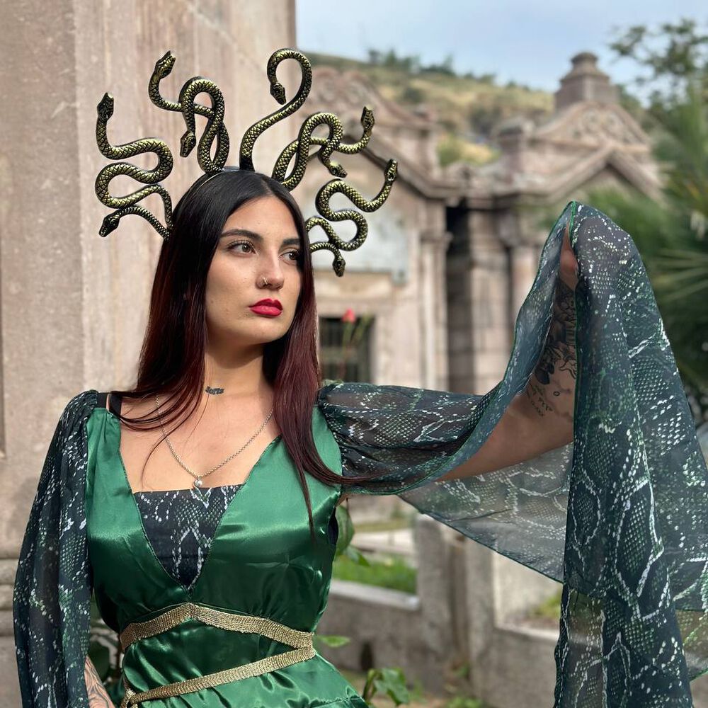Disfraz Cosplay Medusa Mitologia Griega Gorgona image number 3.0