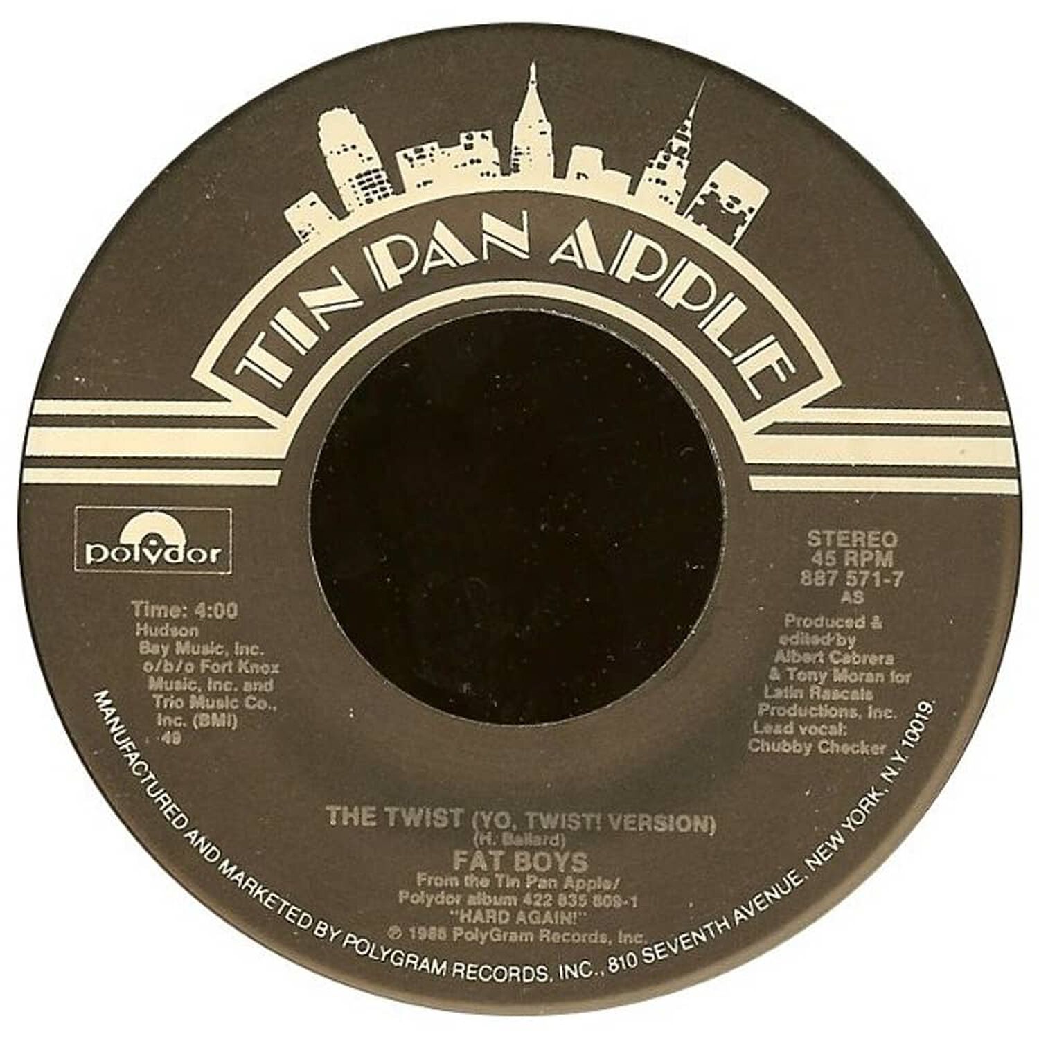 Fat Boys - The Twist | 7" Single Vinilo Usado image number 2.0
