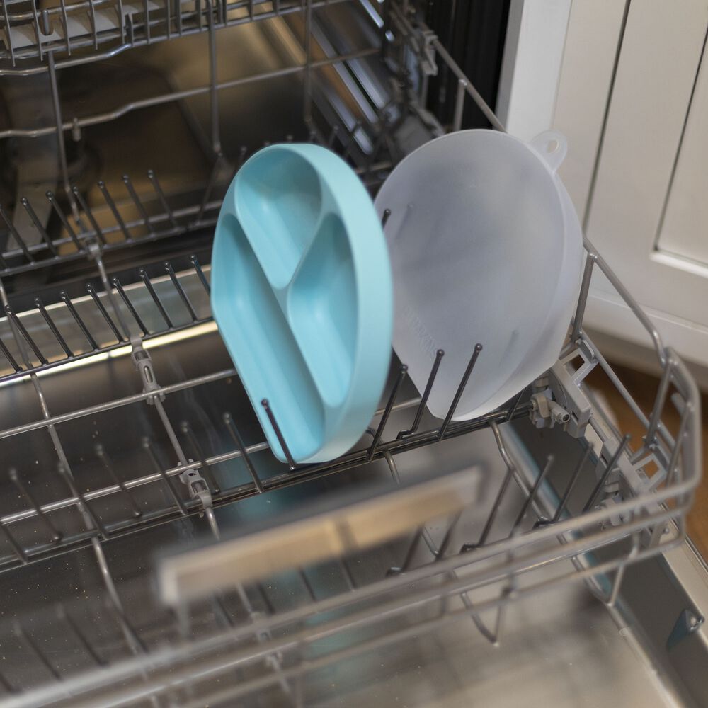 Plato Con Tapa+agarre (silicona) / Gripdish&stretchlid Azul image number 2.0