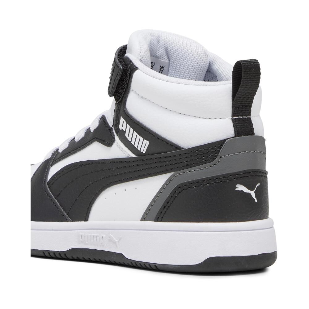 Zapatilla Urbana Ni&ntilde;o Puma Rebound V6 Mid Ac+ Ps Blanco/negro image number 4.0